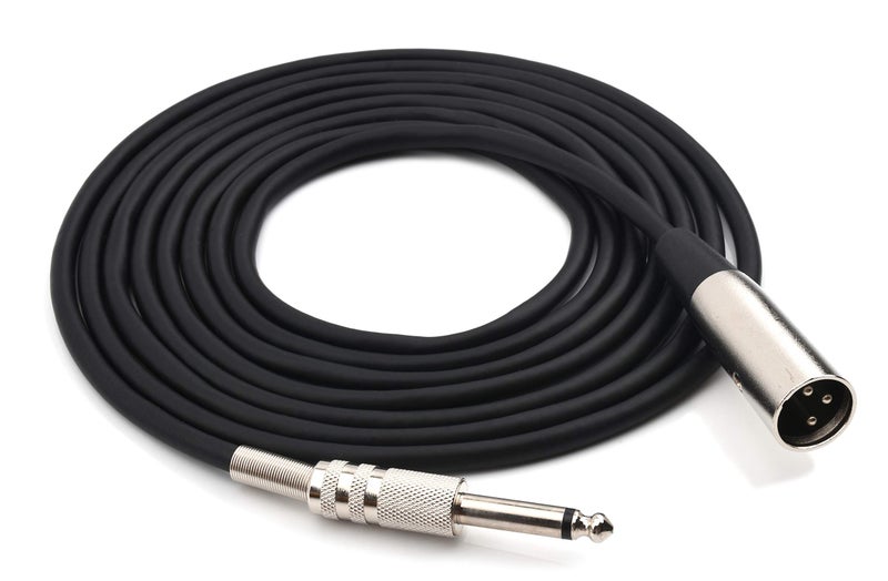 Devinal Unbalanced XLR Male to 1/4" Inch TS Mono Male Plug Audio Connector, 6.35mm to XLR Cable for Amplifiers, Instruments etc.[10 Feet] - Image 2